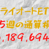 2024年8月2日のトライオートETF通算損益マイナス3,189,694円（185週目）