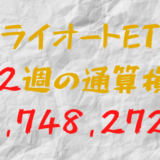 2024年9月20日のトライオートETF通算損益マイナス2,748,272円（192週目）